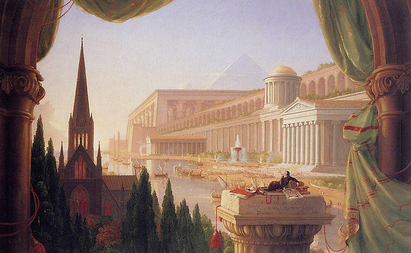 Thomas Cole The dream of the architect oil painting image